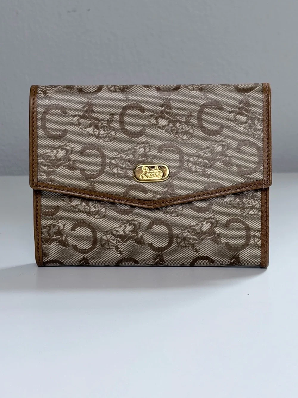 Celine Signature Tri-Fold Wallet with COA